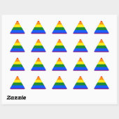 LGBT Pride Rainbow Driehoek Sticker (Vel)