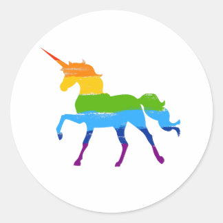 LGBT Pride Rainbow Eenhoorn Sticker