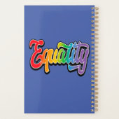 LGBT Pride Rainbow Flag Equality Planner (Achterkant)