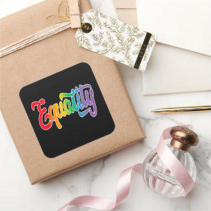LGBT Pride Rainbow Flag Equality Vierkante Sticker