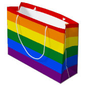 LGBT Pride Rainbow Groot Cadeauzakje (Achterkant Gekanteld)