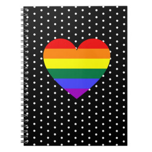 LGBT Pride Rainbow Heart Notitieboek