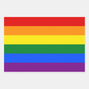 LGBT Pride Rainbow Inpakpapier Vel