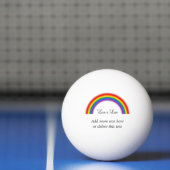 LGBT Pride Rainbow met aangepaste tekst Liefde is  Pingpongballen (Net)