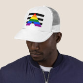 LGBT Pride Rainbow Proud Ally Trucker Pet (In situ)