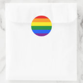 LGBT Pride Rainbow Ronde Sticker (Tas)