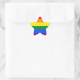 LGBT Pride Rainbow Ster Sticker