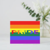 LGBT Pride Rainbow-vlag Briefkaart (Staand voorkant)