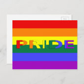 LGBT Pride Rainbow-vlag Briefkaart (Voorkant / Achterkant)