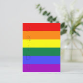 LGBT Pride Rainbow-vlag Briefkaart (Staand voorkant)