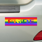 LGBT Pride Rainbow-vlag Bumpersticker (Op auto)