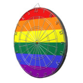 LGBT Pride Rainbow-vlag Dartbord (Voorkant Rechts)