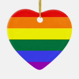 LGBT Pride Rainbow-vlag Keramisch Ornament