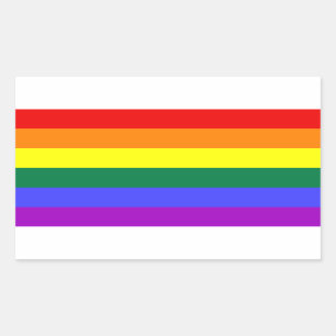 LGBT Pride Rainbow-vlag Rechthoekige Sticker