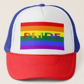 LGBT Pride Rainbow-vlag Trucker Pet (Voorkant)