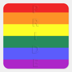 LGBT Pride Rainbow-vlag Vierkante Sticker