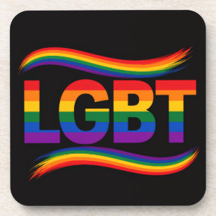 LGBT Pride Regenboog Ontwerp Bier Onderzetter