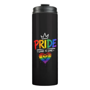 LGBT Pride Regenboog Ontwerp Thermosbeker