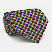 LGBT Pride Regenbooginter-Woven Fabric van Courage Stropdas (Opgerold)