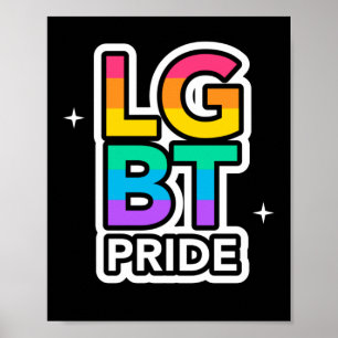LGBT+PRIDE. Regenboogliefde Poster
