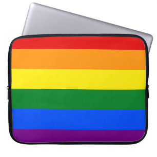 LGBT Pride regenboogstrips Laptop Sleeve