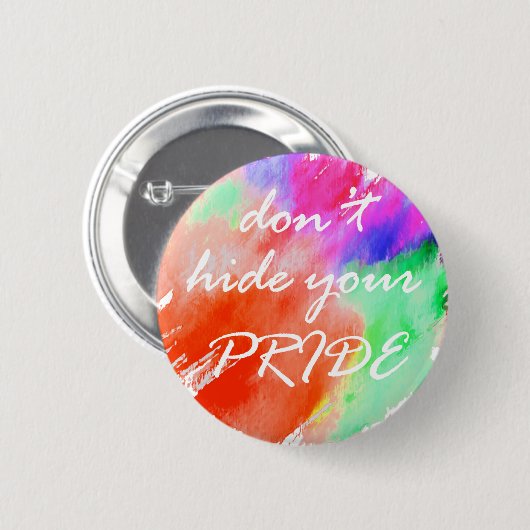 LGBT Pride Ronde Button 5,7 Cm (Voorkant /achterkant)