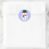 LGBT+ Pride Snowman-Stickers Ronde Sticker (Tas)
