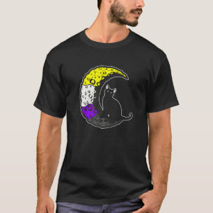 Lgbt Pride Sociale Beweging Non Binair Kat Maan T-shirt