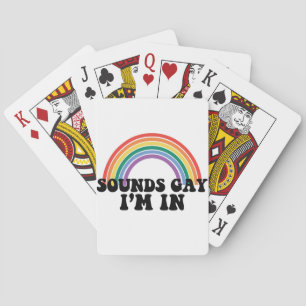 LGBT Pride Sounds Gay Ik Ben In Regenboog Pokerkaarten