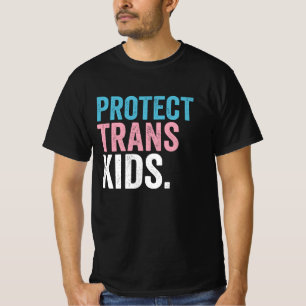 LGBT Pride Steun Bescherm Trans Kinderen Vintage T-shirt