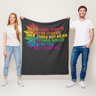 LGBT Pride Sunflower Gelijke rechten voor anderen Fleece Deken