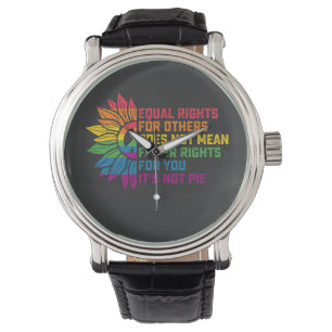 LGBT Pride Sunflower Gelijke rechten voor anderen Horloge