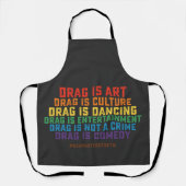 LGBT Pride Support Drag is geen misdaad Schort (Voorkant)