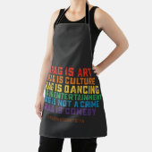 LGBT Pride Support Drag is geen misdaad Schort (Insitu)