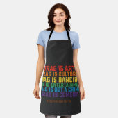 LGBT Pride Support Drag is geen misdaad Schort (Gedragen)