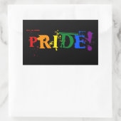 LGBT pride-tekstteken Rechthoekige Sticker (Tas)