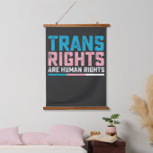 LGBT Pride Trans Rights zijn mensenrechten Hangend Wandkleed (Slaapkamer)