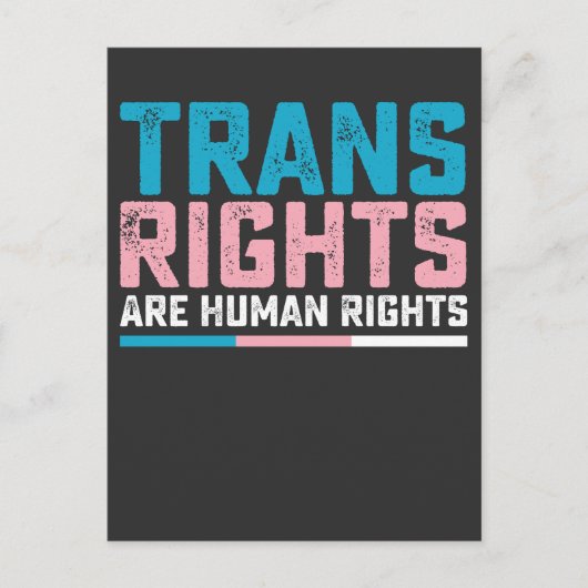 LGBT Pride Trans Rights zijn mensenrechten Uitnodiging Briefkaart (Voorkant)