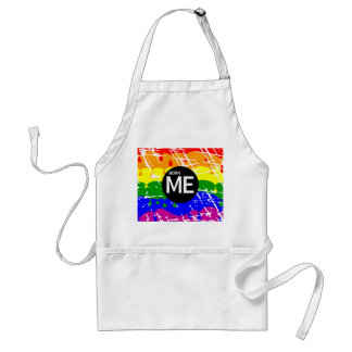 LGBT Pride Vlag Dripping Paint Born Me Standaard Schort