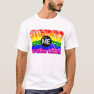 LGBT Pride Vlag Dripping Paint Born Me T-shirt