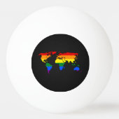 LGBT-pride wereldkaart Pingpongballen (Voorkant)