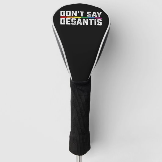 LGBT Pride Zeg niet tegen Desantis Lesbian Golfheadcover (Voorkant)