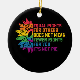 LGBT Pride Zonnebloem Gelijke Rechten Voor Anderen Keramisch Ornament