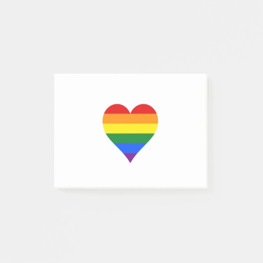 LGBT-pridehart Post-it® Notes (Voorkant)