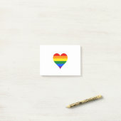 LGBT-pridehart Post-it® Notes (Op bureau)