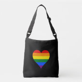 LGBT-prideharten Crossbody Tas (Voorkant)