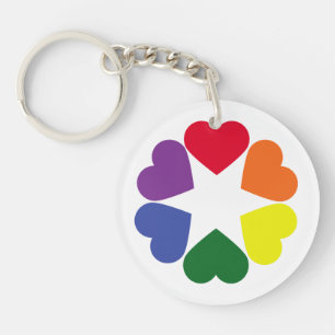 LGBT-prideharten Sleutelhanger