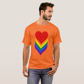 LGBT-prideharten T-Shirt (Voorkant volledig)