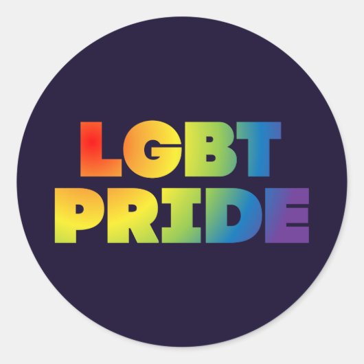 LGBT-PRIJS RONDE STICKER (Voorkant)