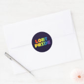 LGBT-PRIJS RONDE STICKER (Envelop)